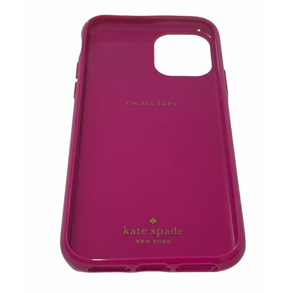 Kate Spade Baja Rose Iridescent iPhone 11 PRO Case Kate Spade Logo